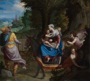 Flugten til Egypten af Alessandro Allori