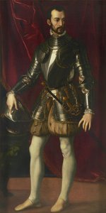 Portræt af Francesco I de Medici 1541-1587, storhertug af Toscana, 1570-1575. af Alessandro Allori