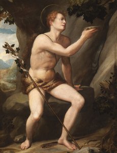 Den hellige Johannes Døberen af Alessandro Allori