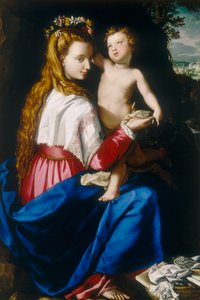 Jomfru med barn af Alessandro Allori