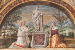 Scener fra Det Gamle og Nye Testamente, detaljer af Alessandro Araldi