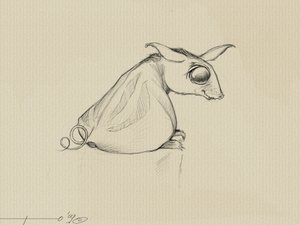 Fantastic Creature: Ote (Oy), et dyr forestillet af Stephen King til hans saga om "The Dark Tower". af Alessandro Lonati
