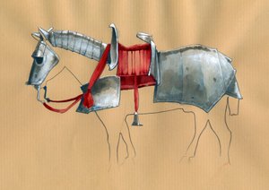Hest rustning illustration af Alessandro Lonati af Alessandro Lonati
