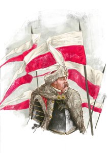 John III Sobieski ved slaget ved Wien (1683) af Alessandro Lonati