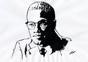 Malcolm X (1925-1965) Afroamerikansk aktivist af Alessandro Lonati
