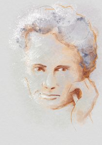 Marie Sklodowska Curie, 2023 (illustration) af Alessandro Lonati