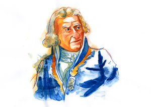 Portræt af baron Antoine Augustin Parmentier (1737-1813), fransk farmaceut, diætist og agronom (Antoine-Augustin Parmentier vokal promotor af kartoflen som fødekilde for mennesker i Frankrig og i hele Europa) af Alessandro Lonati