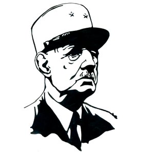 Portræt af general Charles de Gaulle (1890-1970) af Alessandro Lonati