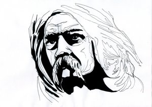 Portræt af Vercingetorix (72-46 f.Kr.), Chief Arverne Federator of the Gallic Peoples af Alessandro Lonati