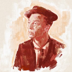 Portræt af instruktør og skuespiller Buster Keaton (illustration) af Alessandro Lonati