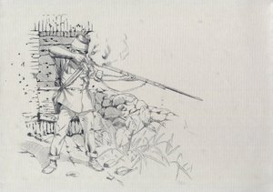 Andet imperium (1852-1870): infanteristskydning, soldat fra den østrigske hær, østrig-ungarsk (østrig-ungarsk) af Alessandro Lonati