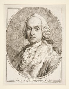 Portræt af G.B. Tiepolo af Alessandro Longhi