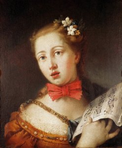 Portræt af en ung sanger, 1700-tallet.