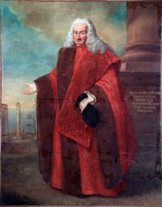 Portræt af senatoren for Republikken Venedig Angelo Memmo I Maleri af Alessandro Longhi (1733-1813) 1770 Søn 181x143 cm Venedig, Correr Museum