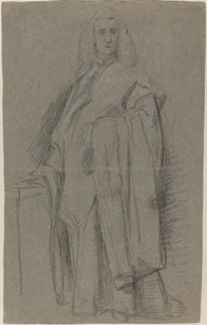 En venetiansk prokurator i San Marco [recto] af Alessandro Longhi or Pietro Longhi