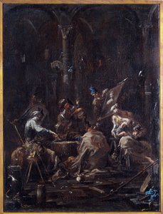 Bizarrerie (Oddity) Maleri af Alessandro Magnasco dit il Lissandrino (1667-1749) Dim 58x44 cm Genes, Musei di Strada Nuova (tidligere Palazzo Bianco) af Alessandro Magnasco