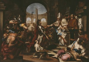 Theodosius frastødt fra kirken af Saint Ambrose, 170010.