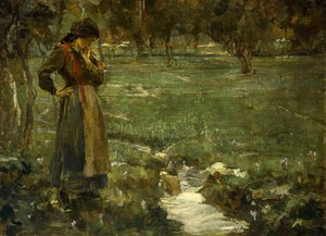 The Whispering Brook (olie på lærred)