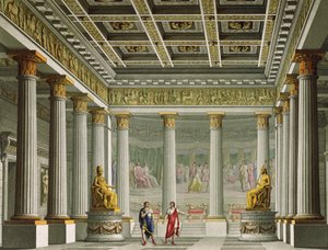 Audienssalen i Aegisthus-paladset, design til balletten 