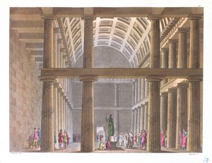 Parthenonets indre, illustration fra 
