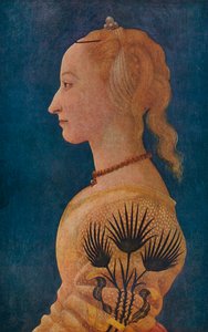 Portræt af en dame, c1465 af Alesso Baldovinetti