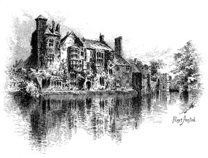 Wells Palace, Somerset, 1895. af Alex Ansted