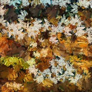 Camomile, 2019, (blandet medier) af Alex Caminker