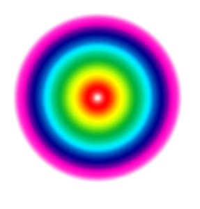 Geometriske lys,#1,(gradient) af Alex Caminker