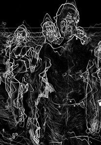 Ghosts, 2020 (blandet medier) af Alex Caminker
