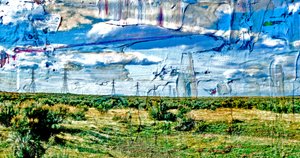 Ocean, 2019, (blandet medier) af Alex Caminker