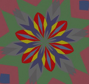 Uden titel, 2019, (blandet medier) af Alex Caminker