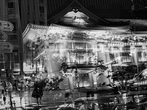 X-ray street, 2020 (s/h-foto) af Alex Caminker