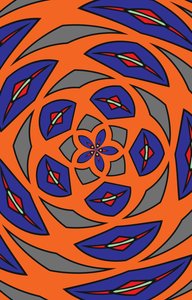arabesk #27,2019,(blandet medier) af Alex Caminker