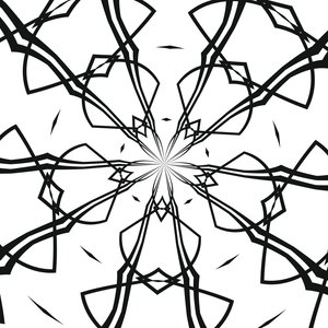 arabesk #35,2019,(blandet medier) af Alex Caminker