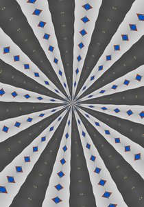 arabesk #43,2019,(blandet medier) af Alex Caminker