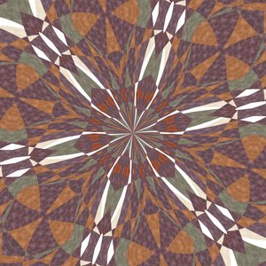 centrifugalsymmetri, 2019, (blandet medier) af Alex Caminker