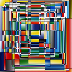 corpuscles, 2019, (gradient) af Alex Caminker