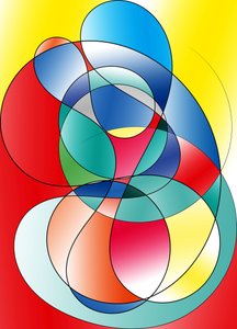 omfavnelse, 2019, (gradient) af Alex Caminker