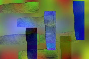 etude #14,2019,(blandet medier) af Alex Caminker