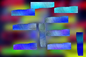 etude #2,2019,(blandet medier) af Alex Caminker