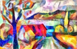 faldende blade, 2017, (blandet medier)