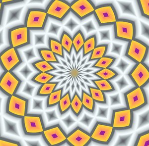 blomster #11,2019,(gradient) af Alex Caminker