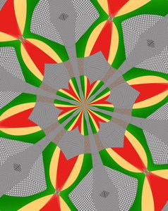 blomster #112,2019,(blandet medier) af Alex Caminker
