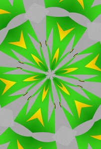 blomster #115,2019,(blandet medier) af Alex Caminker