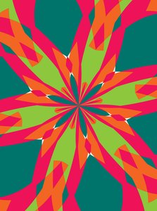 blomster #21,2019,(blandet medier) af Alex Caminker