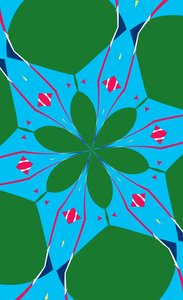 blomster #23,2019,(mixed media) af Alex Caminker