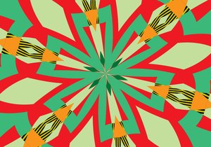 blomster #29,2019,(mixed media) af Alex Caminker
