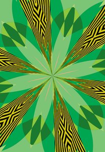 blomster #31,2019,(mixed media) af Alex Caminker