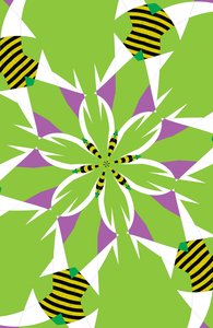 blomster #3,2019,(mixed media) af Alex Caminker