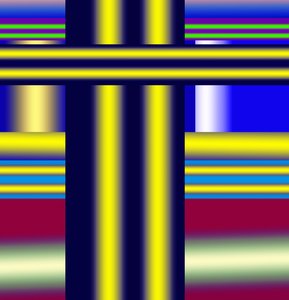 højspændingsledninger, 2019, (gradient) af Alex Caminker
